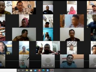Penyelenggaraan Webinar dengan aplikasi zoom yang diselenggarakan oleh SKPI dan KNPI Sumut.