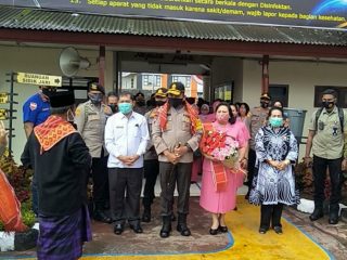 Kapolda Sumut, Irjen Pol Martuani Sormin saat kunjungannya ke Kab Tanah Karo, Kamis (18/6/2020).