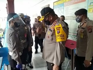 Kapolda Sumut, Irjen Pol Martuani Sormin saat kunjungan kerja ke Polres Tanah Karo, Kamis (18/6/2020).