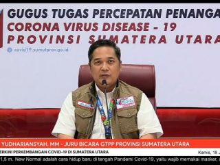 Juru Bicara Gugus Tugas Percepatan Penanganan (GTPP) Covid-19 Sumut, Aris Yudhariansyah