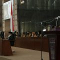 Wagub Sumut Musa Rajekshah dalam rapat paripurna di Ruang Rapat Paripurna DPRD Sumut