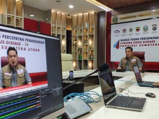 Juru Bicara GTPP Sumut, Aris Yudhariansyah. (Foto: Kaldera.id/Irwan Sitorus)