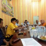 Suasana rapat yang digelar di Kantor DPD Golkar Sumut Jl Wahid Wasyim Medan, Senin (27/7/2020)
