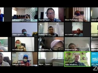 Video Conference yang digelar YLKI dan LAPK Medan, Selasa (28/7/2020).