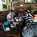Mantan Sekdaprovsu yang juga Dewan Pakar BPGeopark Kaldera Toba, RE Nainggolan (pakai topi)