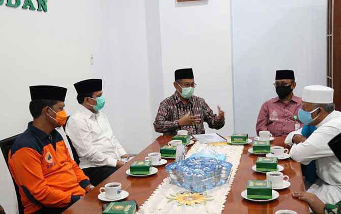 Plt Walikota Medan, Akhyar Nasution di Sekretariat MUI Medan, Rabu (1/7/2020).