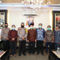 Kapolda Sumut, Irjen Pol Martuani Sormin saat audiensi dengan KPU Sumut di ruang perjamuan, Mapolda Sumut