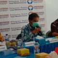 Kepala Ombudsman RI Sumut, Abyadi Siregar (tengah) memaparkan hasil asesment cepat pihaknya tentang kondisi tahanan. Turut hadir Wakapoldasu dan Aspidum Kejatisu.(finta/kaldera)