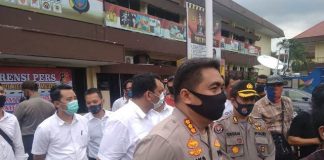Kapolrestabes Medan Kombes Pol Riko Sunarko saat ditemui wartawan di Mapolrestabes Medan.