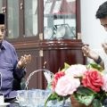 Ketua MUI Medan Prof Mohd Hatta saat bertemu dengan Bobby Nasution. (ist/kaldera)