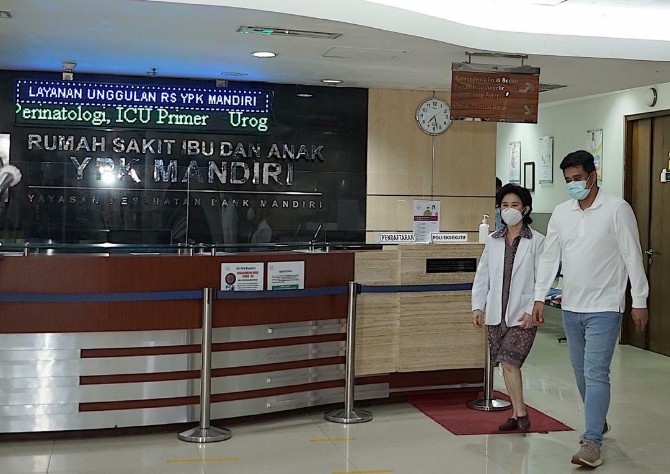 RS Ibu dan Anak YPK Mandiri Jakarta, rumah sakit tempat Kahiyang Ayu melahirkan anak ke-2nya.