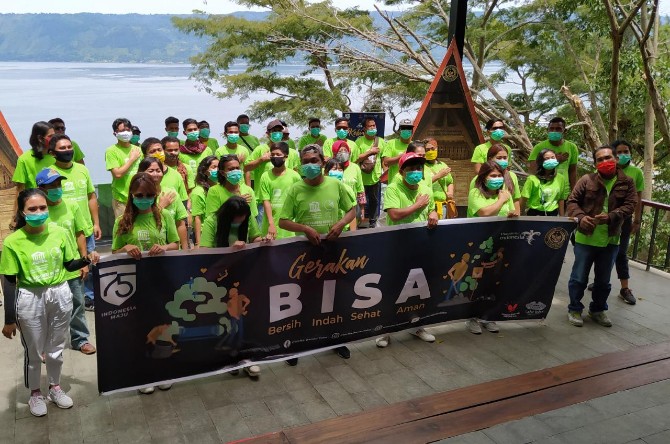 Kampanye yang di lakukan dengan Program Danau Toba BISA bersama Badan Pelaksana Otoritas Danau Toba (BPODT) dan para pelaku pariwisata.