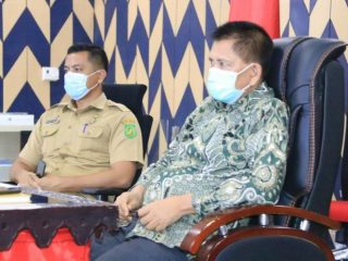 Staf Ahli Walikota Bidang Kemasyarakatan dan SDM, Pulungan Harahap usai mengikuti rakor penyederhanaan birokrasi secara virtual, Selasa (11/8/2020).