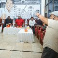 Tokoh Disabilitas Kota Medan, Ahmad Faury saat bincang-bincang tentang konsep kolaborasi Bobby Nasution.