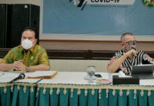 Kadis Kesehatan Kota Medan, Edwin Effendi saat menyampaikan tentang penyebaran Covid-19 yang semakin tinggi di Kota Medan.