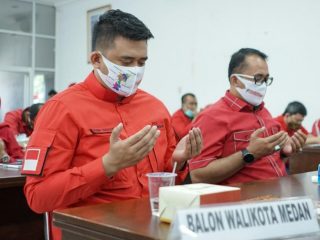 Bakal calon Walikota Medan 2020, Bobby Nasution dan bakal calon Wakil Walikota Medan, Aulia Rahman.