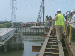 Jembatan Titi Dua Sicanang Mulai Dibangun, Akhyar Pantau Terus Pengerjaan