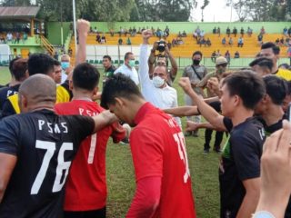 Peninjauan kesiapan PSMS Medan di Stadion Kebun Bunga, Selasa (25/8/2020).