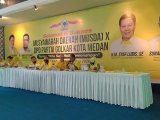 Musyawarah Daerah (Musda) X DPD II Partai Golkar Medan yang digelar di Medan Club