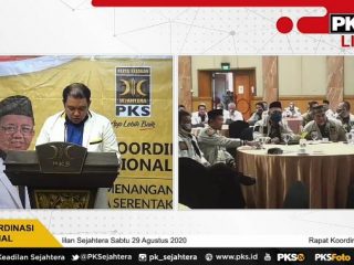 Pengumuman secara virtual oleh Tim Pemenangan Pilkada (TPP) DPP PKS lewat streaming Youtube PKS TV, Sabtu (29/8/2020).