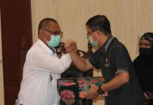 Plt Walikota Medan, Akhyar Nasution dalam rapat paripurna Penyampaian Nota Pengantar Kepala Daerah Kota Medan.