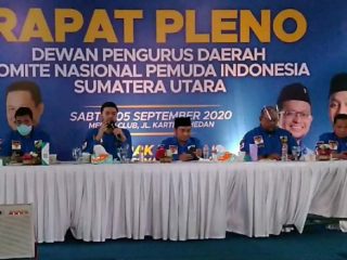 Rapat Pleno Dewan Pengurus Daerah Komite Nasional Pemuda Indonesia (KNPI) Sumatera Utara.