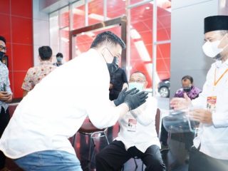 Bobby Nasution tes psikologi di Hotel Santika Dyandra Medan, Selasa (8/9/2020).