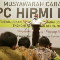 Plt Walikota Medan, Akhyar Nasution saat Musyawarah Cabang Badan Pengurus Cabang (BPC) HIPMI Kota Medan di Lee Polonia Hotel.