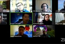 Tampilan layar peserta webinar KEK Sei Mangkei: Peluang dan Tantangan