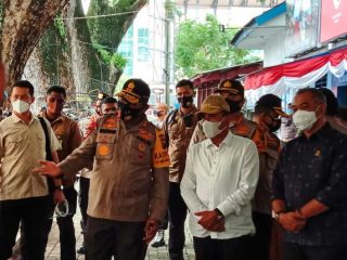 Operasi Yustisi di Poslantas Lapangan Merdeka, Selasa (15/9/2020).