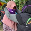 Aksi berbagi masker XL Axiata dan ACT