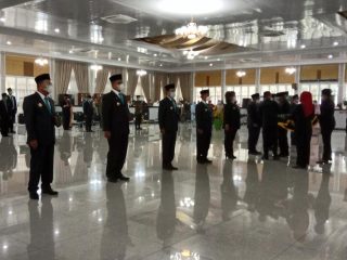 Gubernur Sumatera Utara (Sumut) Edy Rahmayadi melantik 10 Pejabat Sementara (Pjs) Kepala Daerah (KDh), Jumat (25/9/2020)