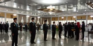 Gubernur Sumatera Utara (Sumut) Edy Rahmayadi melantik 10 Pejabat Sementara (Pjs) Kepala Daerah (KDh), Jumat (25/9/2020)