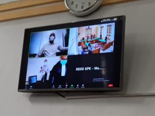 Suasana sidang PK Dzulmi Eldin yang digelar secara virtual, Rabu (30/9/2020)