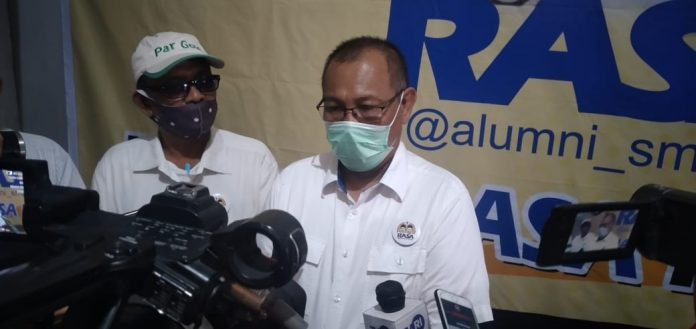 Calon Walikota Medan, Akhyar Nasution usai deklarasi relawan Alumni SMA 3 Medan.