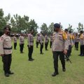 Pemberangkatan Satbrimob yang dipimpin Kapolda Sumut, Irjen Martuani Sormin di Mako Kompi 2 Yon A Tanjung Morawa, Rabu (7/10/2020).