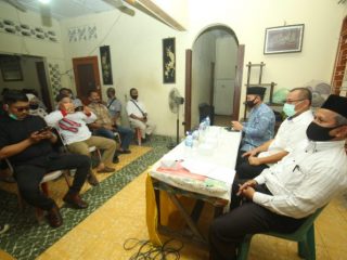 Pertemuan Relawan Ampera dan Akhyar - Salman di Sekretariat Ampera AMAN, Jalan Adinegoro, Medan Timur, Selasa (13/10/2020).