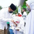 Muhammad Bobby Afif Nasution saat menghadiri peletakan batu pertama rumah tahfiz Yayasan Amal Tahfiz.