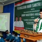 Calon Walikota Kota Medan nomor urut 2, Bobby Nasution hadiri Peringatan Hari Santri Nasional yang digelar Kawan Santri Milenial di Hotel Madani.