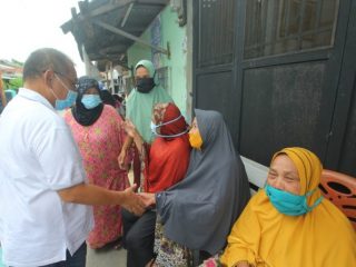 Agenda sosialisasi bersama Relawan Mujahidin Medan, Jalan Tanduan Gang Pilitan, Medan, Kamis (22/10/2020).