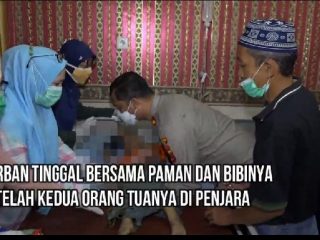 Korban saat dirujuk ke Rumah Sakit Bhayangkara Medan.