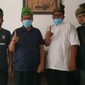 Ketua Metar, Tengku Muhammad Fauzi usai beraudiensi dengan calon Walikota Medan, Akhyar Nasution, Jumat (23/10/2020).