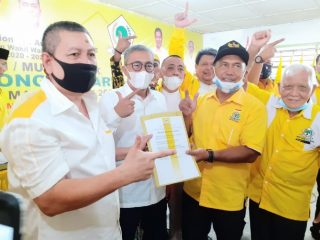 Musyawarah Kecamatan (Muscam) Golkar Medan Helvetia di Wisma PHI Jl Gatot Subroto Medan.