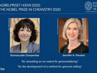 Emmanuelle Charpentier dari Perancis dan Jennifer Doudna dari AS