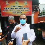 Calon Walikota Medan nomor urut 1, Akhyar Nasution mendatangi Sentra Gakkumdu (Penegakkan Hukum Terpadu) Kantor Bawaslu Medan.