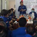 Rapat koordinasi bersama kader Partai Demokrat Kota Medan di Sekretariat DPC Demokrat Kota Medan, Jalan D I Panjaitan, Selasa (3/11/2020) siang.
