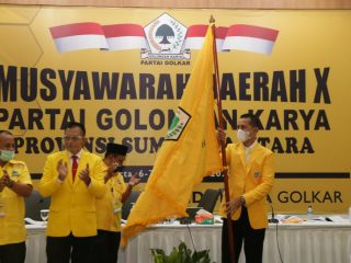 Hasil Musyawarah Daerah (Musda) X DPD Golkar Sumatera Utara (Sumut) tetapkan Musa Rajekshah sebagai Ketua DPD Golkar Sumut.