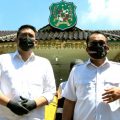 Calon Walikota Medan nomor urut 2, Bobby Nasution dan Calon Wakil Walikota Medan nomor urut 2, Aulia Rachman.