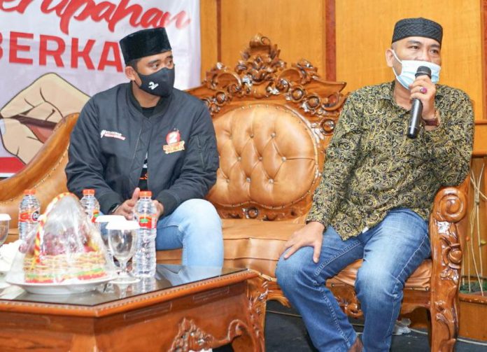 Calon Walikota Medan nomor urut 2, Bobby Nasution dan Ketua JBMI, Amrah Saragih