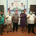 Akhyar saat foto bersama di Rumah Pemenangan AMAN, Jalan Sudirman, Selasa (17/11/2020).